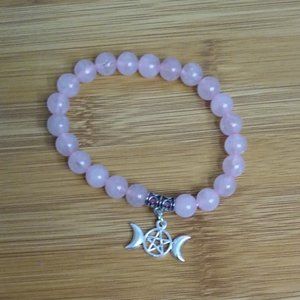 Jewelry - New Lovely Triple Moon Rose Gem Bracelet Jewelry - New Lovely Triple Moon Rose Gem Bracelet